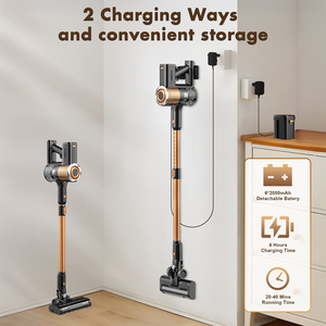 Aspiradora Inalámbrica Recargable Sin Bolsa con Tecnología Ciclónica, Filtro HEPA, Batería de Iones de Litio, Luz LED y Diseño Compacto - Product Image 6