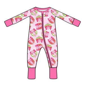 Pigiama a Maniche Lunghe per Neonati e Bambini in Bambù con Stampa Paperino, Personalizzabile, Confortevole e Delicato sulla Pelle - Product Image 6