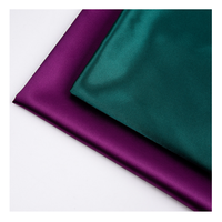 Tissu satiné mat en polyester 100 %, doux, imperméable, en soie textile, avec doublure en satin et dos en crêpe, prix réduit