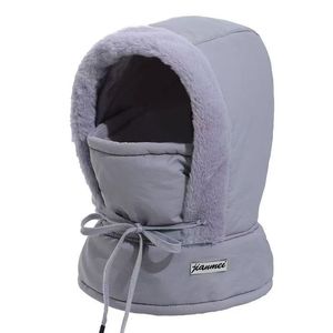 Gorro de Invierno para Mujer Jianmei, Estilo Lei Feng, con Protección para el Cuello, a Prueba de Viento, Máscara Facial, Sudadera con Capucha Cálida para Ciclismo al Aire Libre, Color Negro - Product Image 3