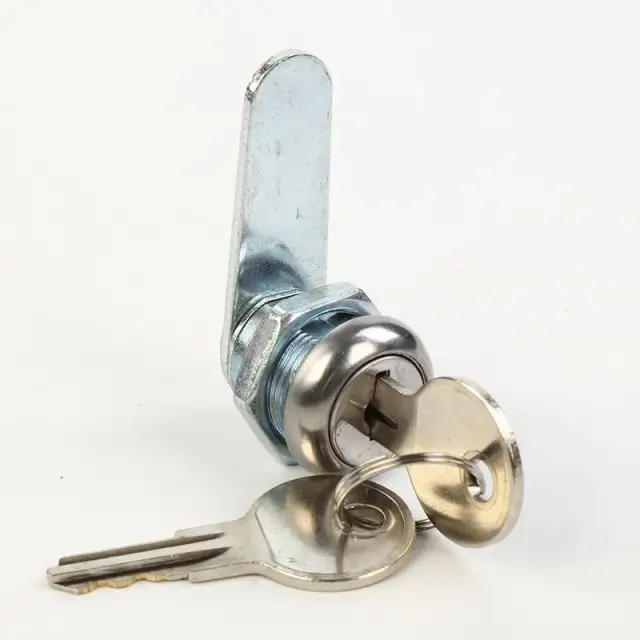 Zinc alloy cylinder hardware fitting D19 Keyed alike/different furniture cabinet mailbox cam lock