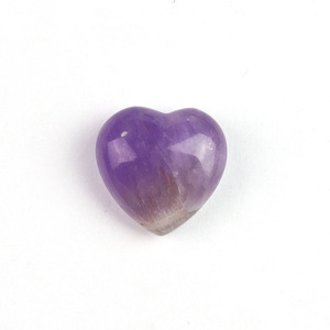 20mm a forma di cuore in pietra naturale ametista sciolto fatto a mano liscia di cristallo guarigione decorazione di pietre preziose 2cm - Product Image 6