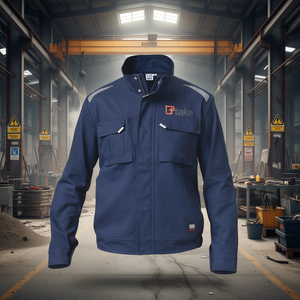 Chaqueta de Trabajo Regular para Hombre TTAKE, Azul M, Resistente a la Abrasión, Ropa de Seguridad - Product Image 3