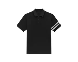 Custom Striped Business Basics Casual Short-Sleeved Polo Shirt