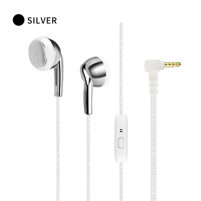 High Resolution HIFI Stereo Sound 14mm Dynamic Driver Flat Head Earbuds Microphone 3.5mm Interface Music Gaming Smartphone ENC