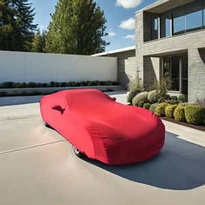 Copertura auto personalizzata diretta in fabbrica miglior Design sportivo Indoor per protezione materiale Spandex in tessuto antipolvere con <span class=keywords><strong>Logo</strong></span> modello - Product Image 4