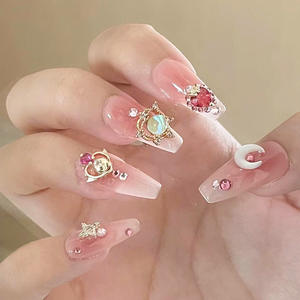 TSZS-abalorio 3D colorido de <span class=keywords><strong>Sailor</strong></span> <span class=keywords><strong>Moon</strong></span> para <span class=keywords><strong>uñas</strong></span>, varita mágica de corazón de Metal, mariposa de resina, accesorios de cristal de lujo para <span class=keywords><strong>uñas</strong></span> - Product Image 5