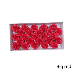 ดอกกุหลาบผ้าไหมขนาดเล็ก 4 ซม. ขายส่งราคาถูก สำหรับตกแต่งเค้ก - Product Image 4