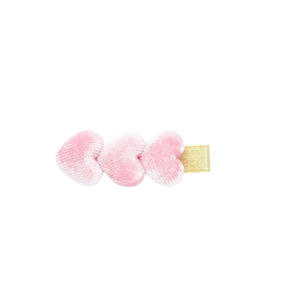 Ensemble de barrettes et épingles à cheveux en alliage scintillant, motif dessin animé mignon, avec cœurs colorés pour filles - Product Image 4