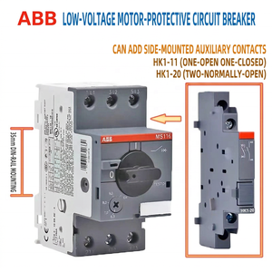 <span class=keywords><strong>ABB</strong></span> MS116-0.63 มอเตอร์สตาร์ทเตอร์แบบแมนนวล 0.40-0.63A 690V AC MPCB มอเตอร์ป้องกันวงจรเบรกเกอร์ ตัวป้องกันมอเตอร์แบบติดตั้งบนราง DIN - Product Image 5