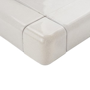 Piastrella Angolare Marocchina Bianca 4,5 X 4,5 X 4,5 Cm Finitura Lucida Bordi Irregolari Spessore 6 Mm - Product Image 2