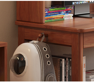 Estantería de diseño moderno de madera maciza con juego de silla de mesa para ordenador portátil, silla de escritorio de escritura simple para estudiantes para muebles de dormitorio y sala de estar - Product Image 5