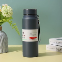 Nouvelle bouilloire solaire simple en acier inoxydable 316, bouteille d'eau portable pour affaires, tasse thermos avec poignée, grande capacité, pour l'extérieur, sous vide