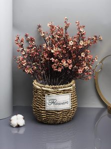 Fleurs artificielles en soie Gypsophile, lot <span class=keywords><strong>de</strong></span> 6, fausses fleurs européennes, décoration pour mariage, fête, tiges d'automne, bouquets DIY - Product Image 4