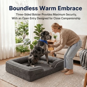 Cama Ortopédica Grande para Perros, Cama Impermeable para Perros Grandes, Cama Lavable Tipo Sofá para Perros con Bordes Reforzados - Product Image 5