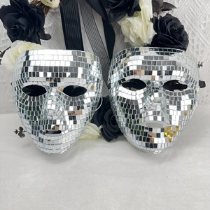 Maschera a Specchio Stile Disco Ball per Feste di Laurea, Festa del Papà, Cosplay, Discoteca, Riflettente, Integrale, per Festival - Product Image 6