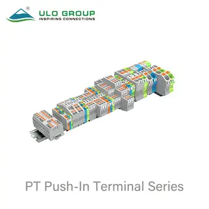 UK5-HESILED250 Din Rail Weidmuller Fuse Terminal Blocks Screw Electrical Connector Plastic 6.3A