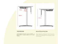 Mesa de Entrenamiento Moderna Plegable y Ajustable con Ruedas Ocultas - Panel Metálico MFC Flotante para Oficinas y Espacios Comerciales; Fácil de Plegar y Apilar