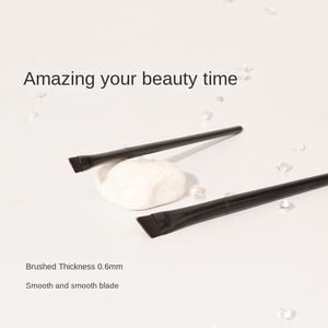 Lame <span class=keywords><strong>Eyeliner</strong></span> <span class=keywords><strong>Pinceau</strong></span> Tête Plate Biseau <span class=keywords><strong>Pinceau</strong></span> À Sourcils Oeil Couché Ver À Soie Poudre À Sourcils Correcteur <span class=keywords><strong>Pinceau</strong></span> De Maquillage - Product Image 5