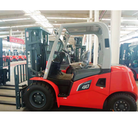 Chariot élévateur contrepoids robuste CPC40 de 4 tonnes pour manutention de matériaux, idéal pour l'entreposage intérieur