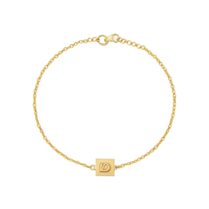 Stainless Steel Bracelet 12x14cm Letter <b>D</b> Tag Gold Plated Chain Unisex Jewelry <b>Gift</b> - Product Image 2