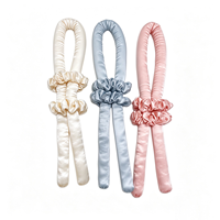Ensemble de rouleaux à cheveux sans chaleur 100% soie de mûrier, style punk, quatre saisons, accessoire de coiffure pour femmes