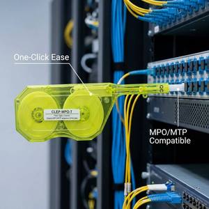 KEXINT Lápiz Limpiador de Fibra Óptica MPO MTP, Más de 800 Ciclos para 8/12/24 Fibras, Limpiador de Alta Precisión con un Solo Clic para Centros de Datos de IA, Naranja - Product Image 4