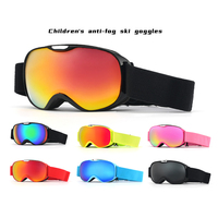 Lunettes de ski anti-buée de haute qualité pour enfants, verres double couche, grande monture, lunettes de snowboard, lunettes de sport d'hiver