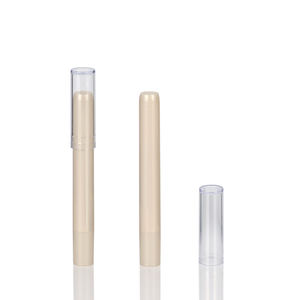 ABS + sebagai slim injeksi selesai lip balm lipstik kajal pensil bulat wadah berbentuk krayon dengan tutup jelas - Product Image 2