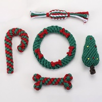Accessoires pour animaux produits pour chien coton tressé noel ensemble de jouets à mâcher pour chien animal