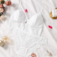 W97 Set pakaian dalam Ultra tipis wanita, Bra renda tanpa kabel dan celana dalam Prancis
