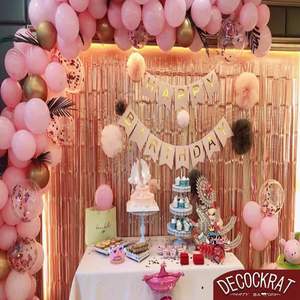 Tenda a Frange Metallizzate a Forma di <span class=keywords><strong>Cuore</strong></span> da 2M per Laurea, Matrimonio, Festa di Compleanno - Decorazione per Sfondo con Colore Personalizzato - Product Image 3