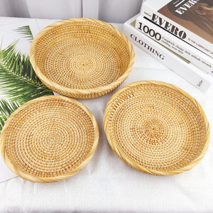 Круглая плетеная корзина для фруктов - Product Image 3