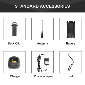 2022 Ecome-Walkie-talkie de banda dual, radio de radioaficionado de largo alcance, VHF, UHF, EE. UU., - Product Image 6