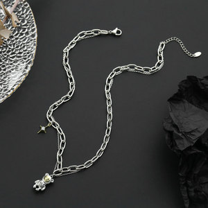 Lindo Collar de Joyería con Colgante de Barra de Acero Inoxidable 316L Resistente al Agua y al Deslustre para Mujer - Product Image 3