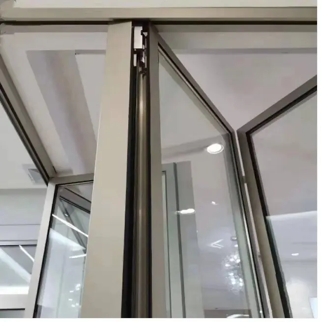 Bi-folding Doors Manufacturer Partition Walls Aluminum Frame Glass CN Selling Patio Garden Exterior Folding Office Furniture