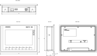 Interfaz Hombre-Máquina Hytech, Programación 6AV2 123-2GB03-0AX0 PLC, Panel Táctil E View de 7 Pulgadas, Pantalla HMI Maestra SIEMENS