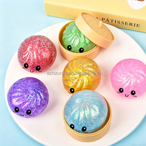 Giocattoli Antistress Popolari 2026 in TPR a Forma di Raviolo e Panino - Prezzo di Fabbrica, Vendita Calda per il Ringraziamento e il Capodanno - Product Image 1
