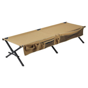 Cama de Campaña Plegable Portátil, Resistente y Ligera, con Logotipo Personalizado, para Viajes y Actividades al Aire Libre, con Bolsillo Lateral - Product Image 6