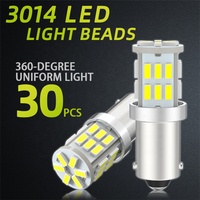 JiaChi Auto Part Accessoires de voiture Ampoule LED BA9S de haute qualité 12v H6w T4W T11 pour lampe de plaque d'immatriculation antibrouillard arrière 3014chip 24smd