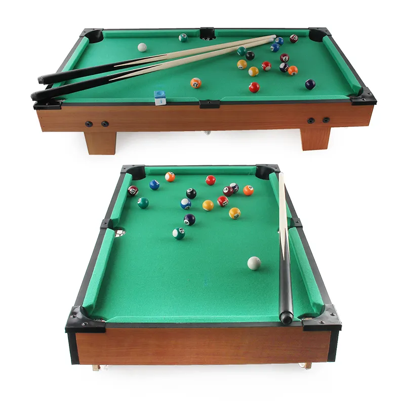 Kinderen Kleine Goedkopere Houten Multi-Game Interactieve Recreatieve Mini Snooker Biljart Pooltafels Bureaublad Speelgoed Prijs Te Koop