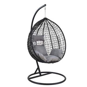 Silla Colgante de Mimbre/Ratán para Patio, Forma de Huevo, Silla Colgante para Jardín - Product Image 1