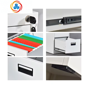 High Durable Steel <b>Filing</b> <b>Cabinets</b> Wide Drawer Hanging Files <b>Metal</b> Lateral File <b>Cabinet</b> with 2 Drawers for Office - Product Image 3