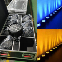 Par LED para Exteriores IP65 de 12x18w RGBAW UV, Inalámbrico, con Batería, Wifi, Resistente al Agua