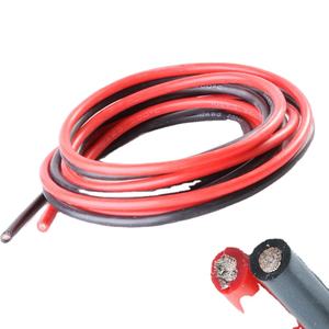 2025 nouveau QingOu <span class=keywords><strong>2</strong></span> 4 6 7 8 10 12 14 16 18 20 22 24AWG jauge haute température résistant au chauffage solide cuivre caoutchouc enduit Silicone - Product Image 1