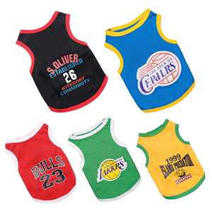 Ropa para perros Chaleco deportivo fino <span class=keywords><strong>de</strong></span> verano para mascotas para gatos pequeños y medianos y ropa <span class=keywords><strong>de</strong></span> baloncesto para perros Camisa transpirable Chaleco para mascotas Ropa - Product Image 2