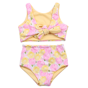 Conjunto de bikini estampado reversible Trajes de baño de dos piezas de verano Niñas Bebé Patrón del 4 de julio - Product Image 4