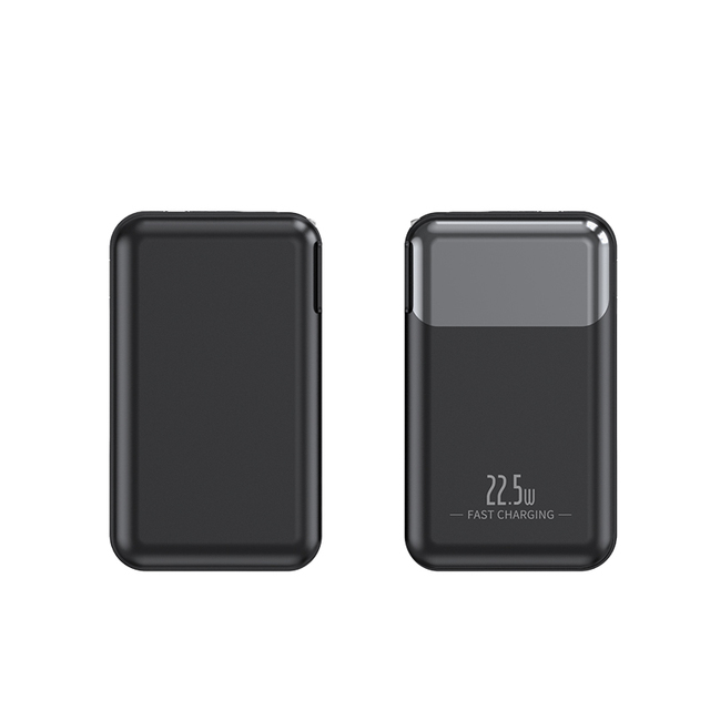 22.5W PD Fast Charging Power Bank 20000mAh 2-in-1 AC Wall Charger Portable LED Display Dual USB-C Output for iPhone 16 15 14 13