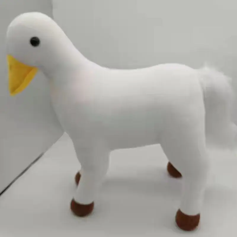 50Cm Groothandel Fabrikant Dieren Witte Pop Spullen Paardeneend Knuffel