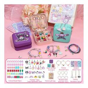 Premium Educational DIY Friendship <b>Bracelet</b> <b>Making</b> <b>Kit</b> for Kids with Colorful Beads and Cute <b>Charms</b> Plastic Jewelry Set - Product Image 6